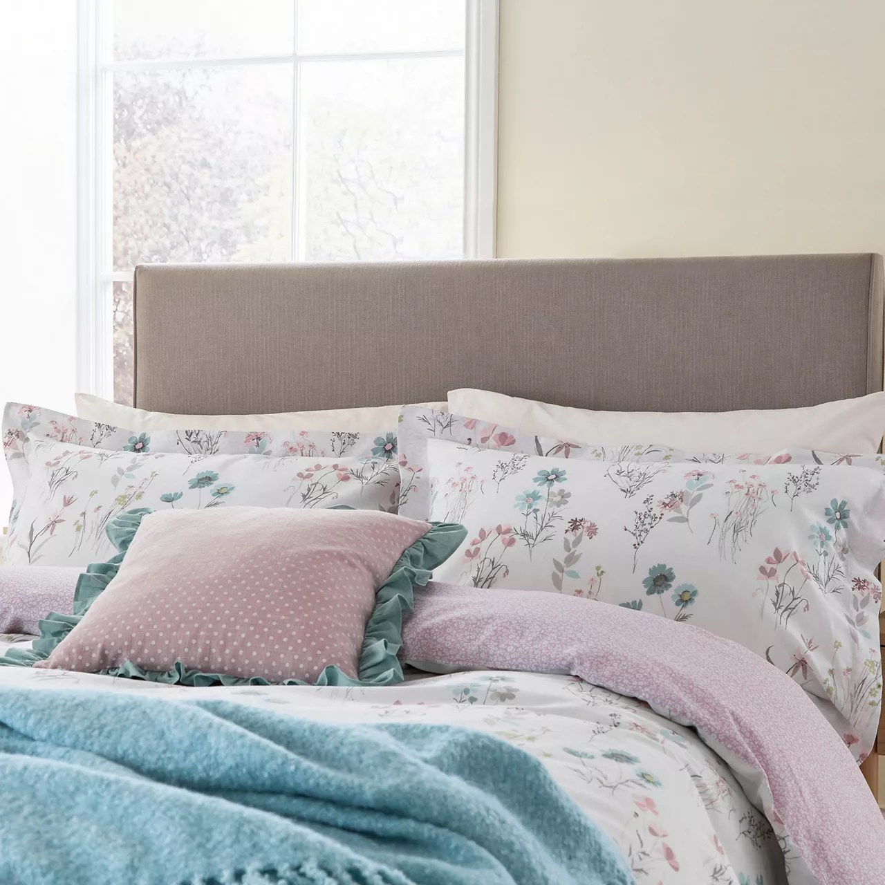 Clairemont Duvet Cover Set Duck Egg