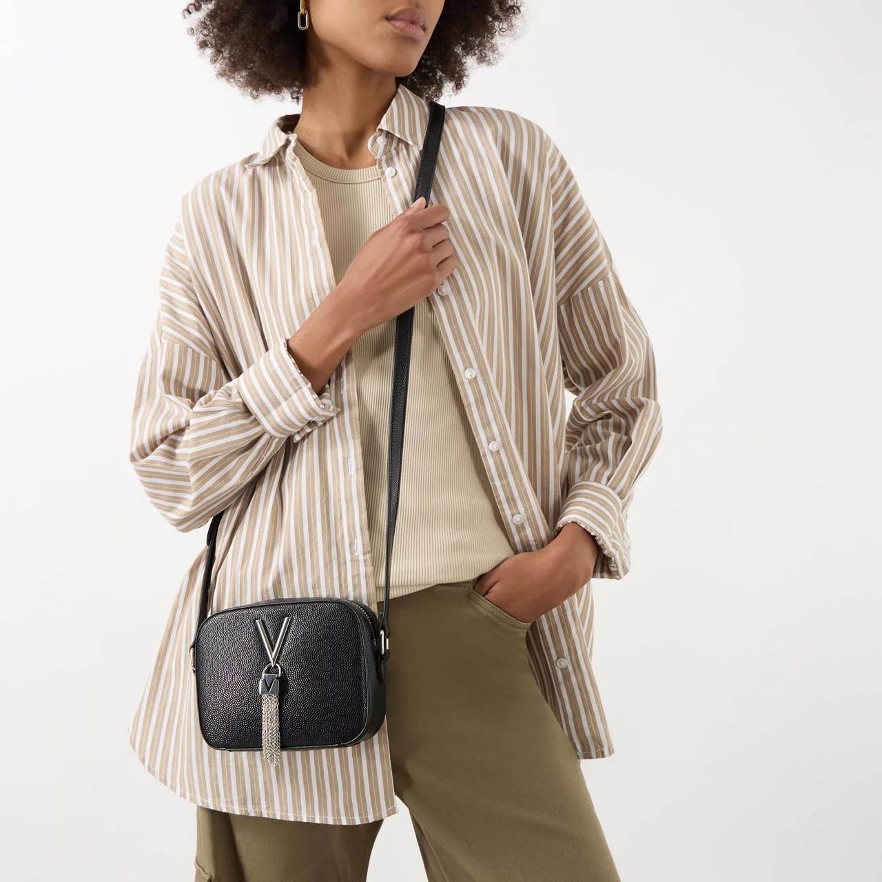 Divina Logo Camera Crossbody Bag