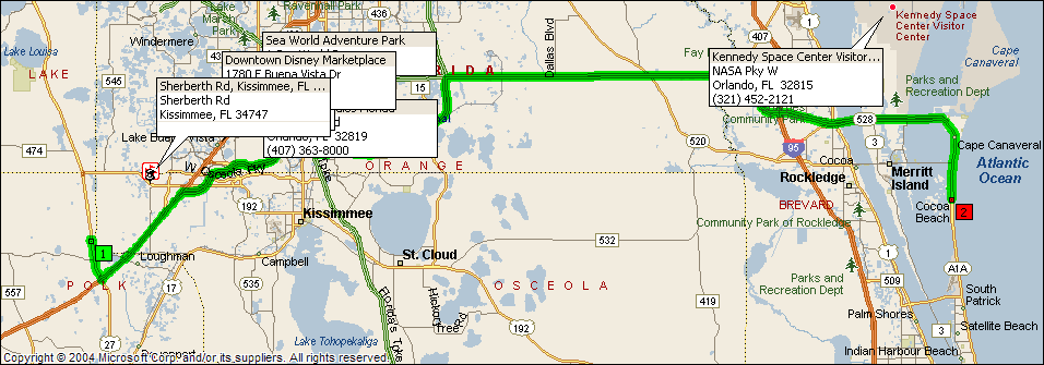 213 Purslane Pass, Davenport, FL 33897 to Cocoa Beach