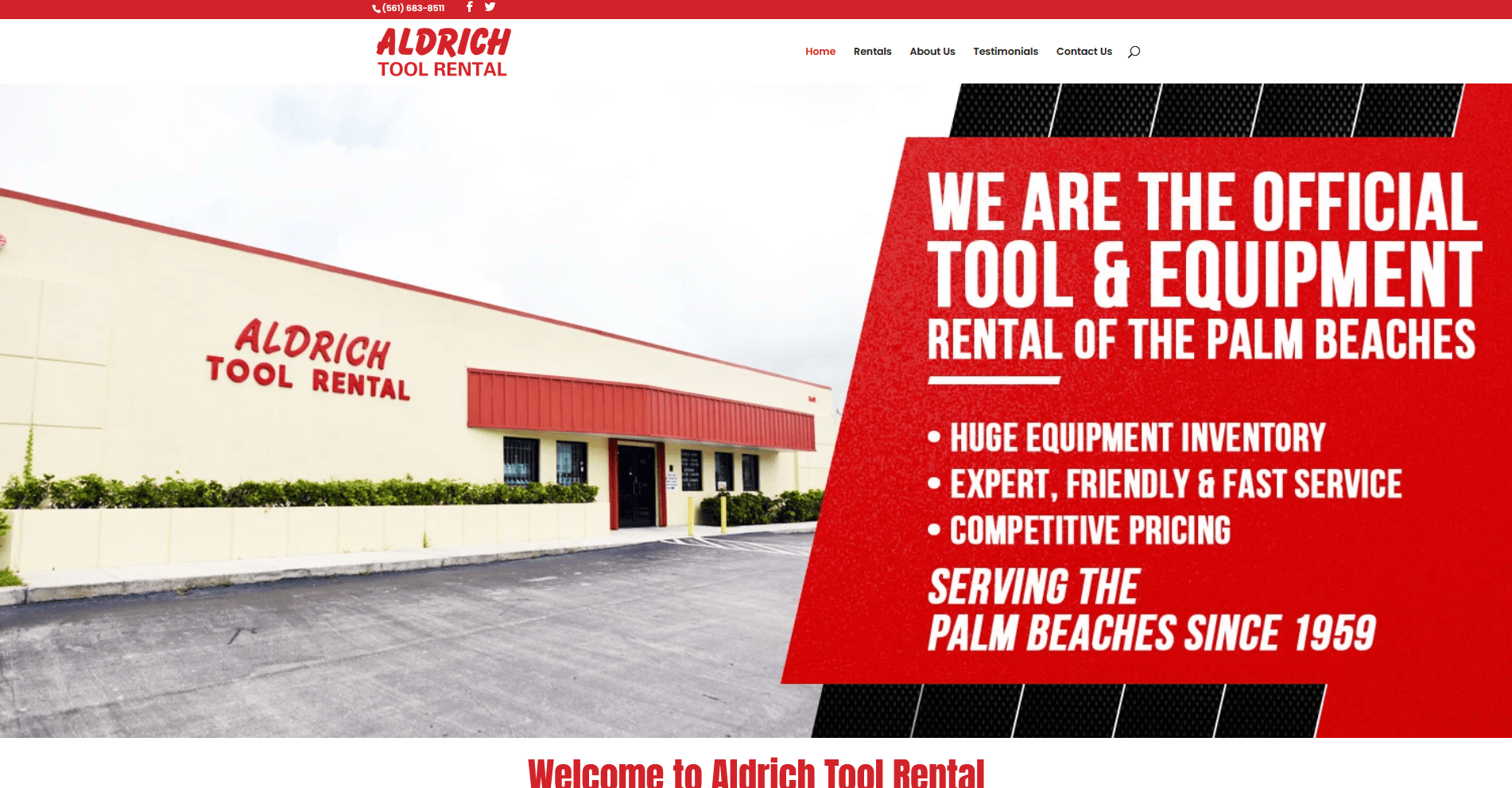Aldrich Tool Rentals BTB  Designs