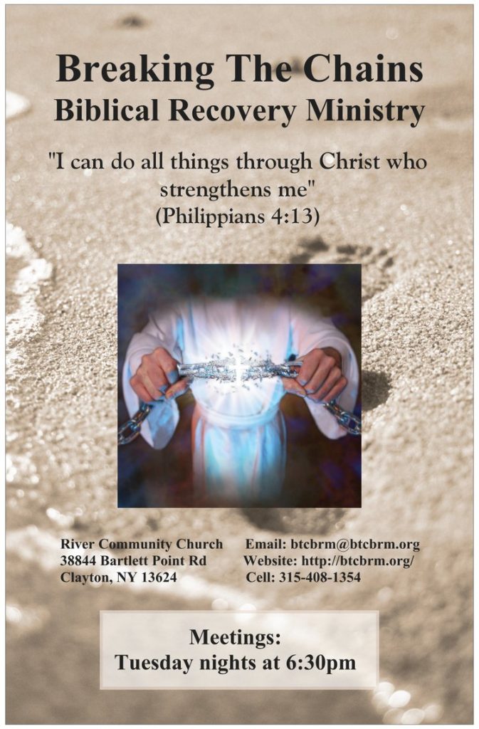 Breaking The Chains Biblical Recovery Ministry I can do all things