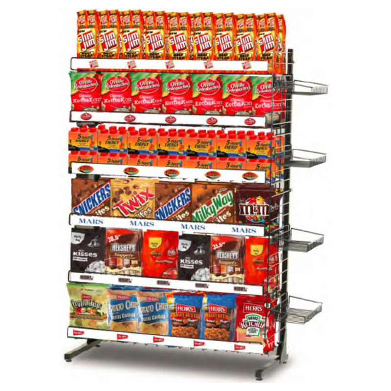 Rounded End Cap Display for Retail Stores Bordertown