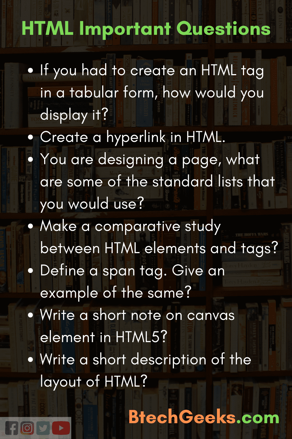 HTML Lecture Notes PDF Free Download Hypertext Markup Language Notes