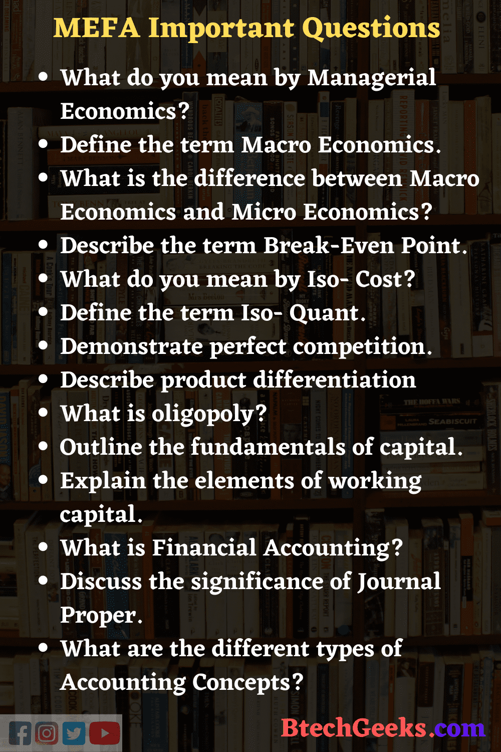 Managerial Economics and Financial Analysis Notes Syllabus, Reference