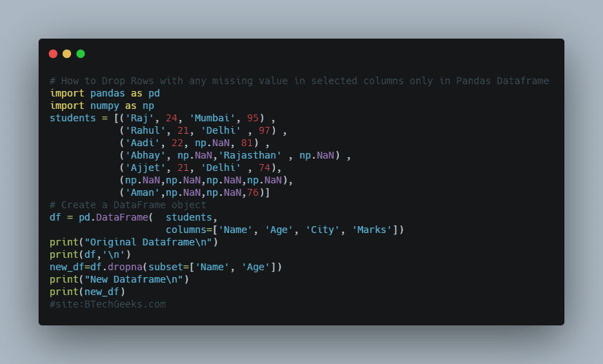 Pandas drop row with nan Pandas Drop Rows With NaN/Missing Values in