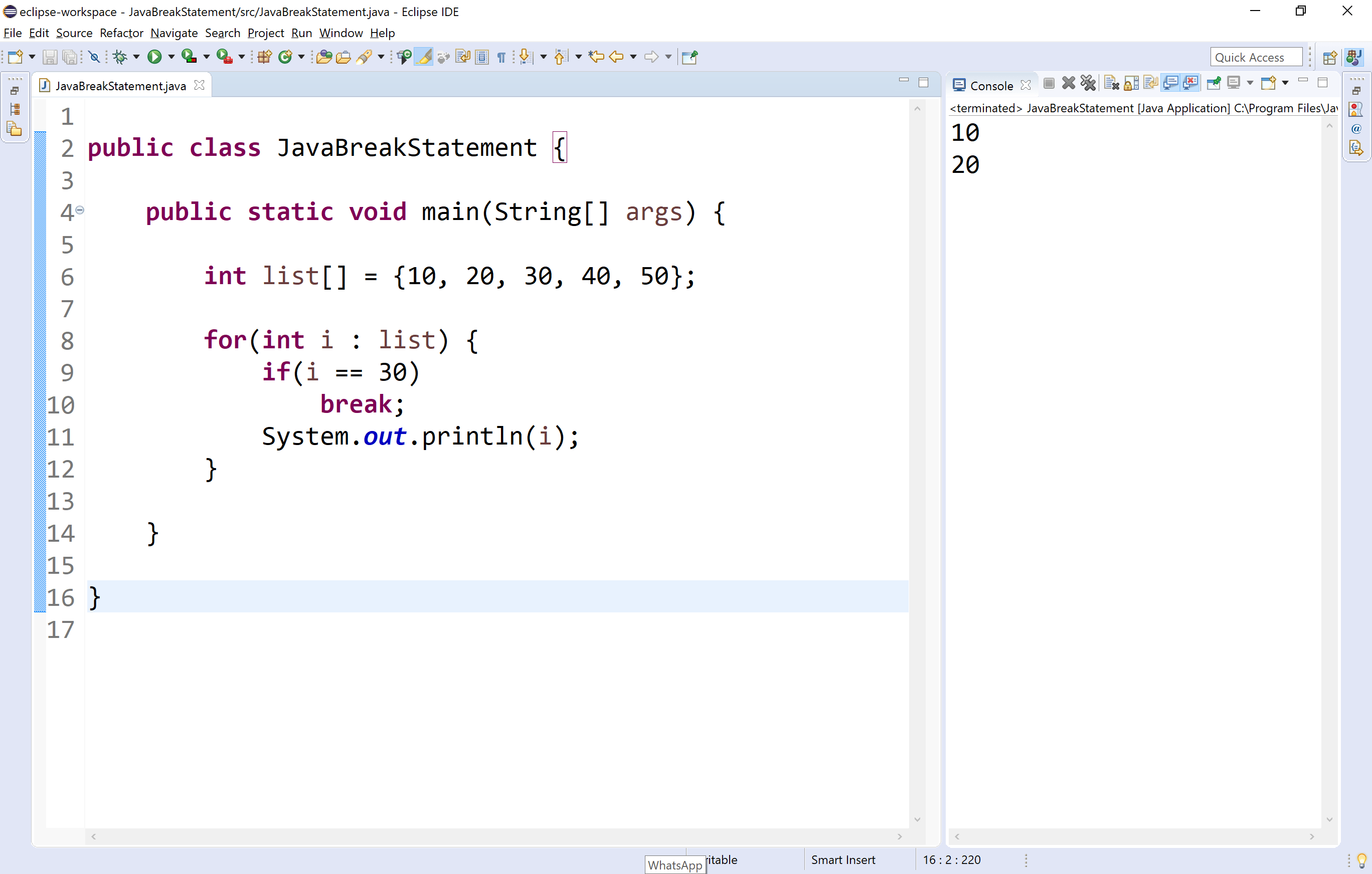 Java Tutorials jump Statements Labelled break and continue return