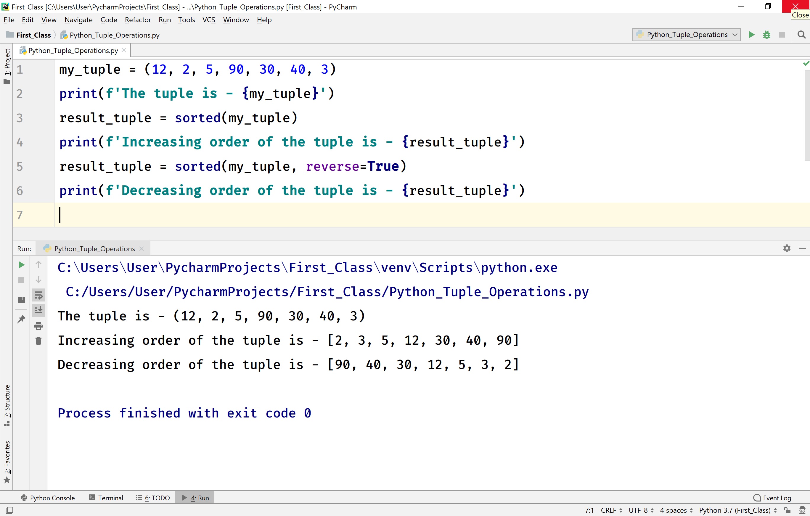 Python Tutorials Tuple data structure data types