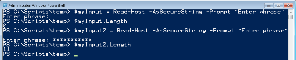 PowerShell Check for Empty SecureString Entry The Frog Pond of Technology