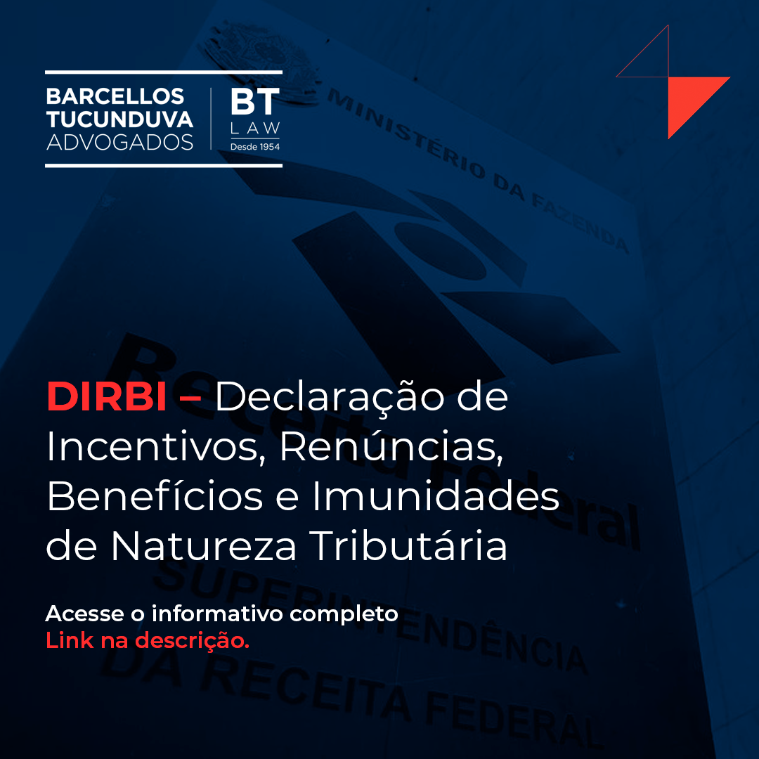 New Accessory Obligation DIRBI Declaration of Tax Incentives