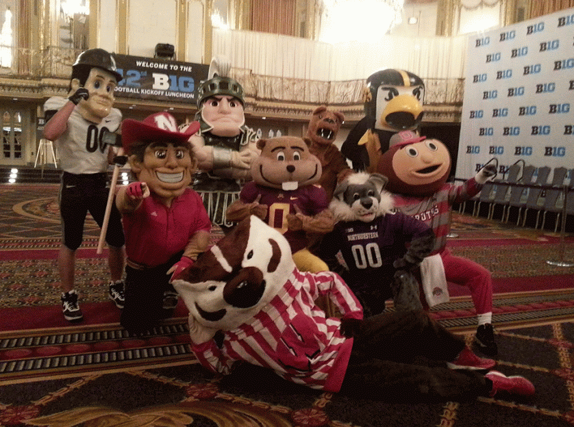GIF alert! Big Ten mascots are such posers Big Ten Network