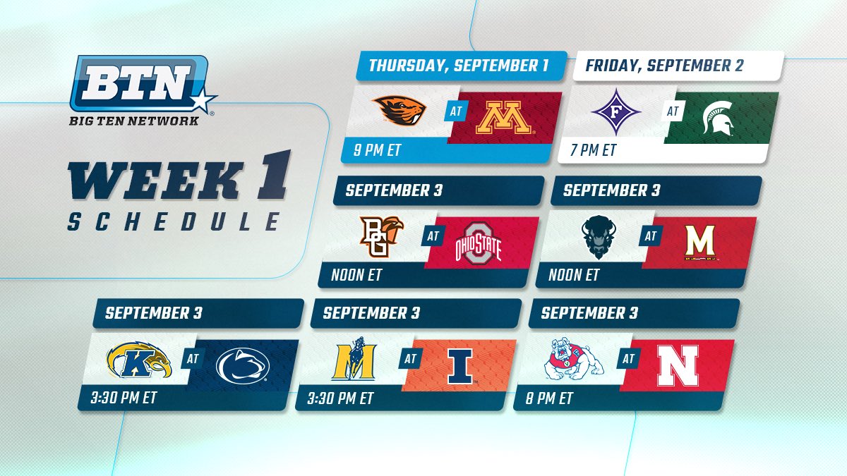 Dienhart Here's a look at BTN's Week 13 football games Big Ten Network