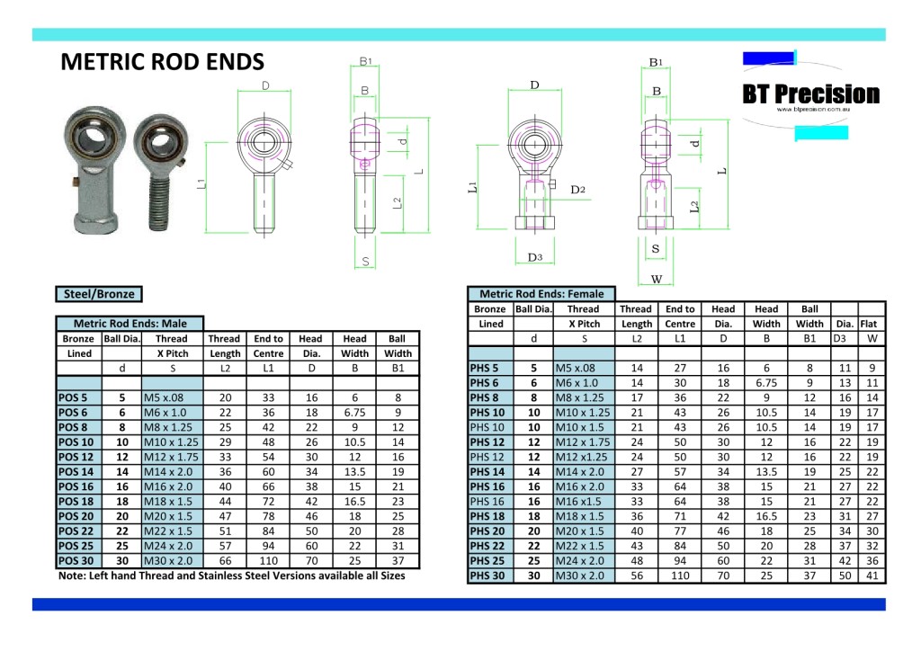 Rod Ends BT Precision