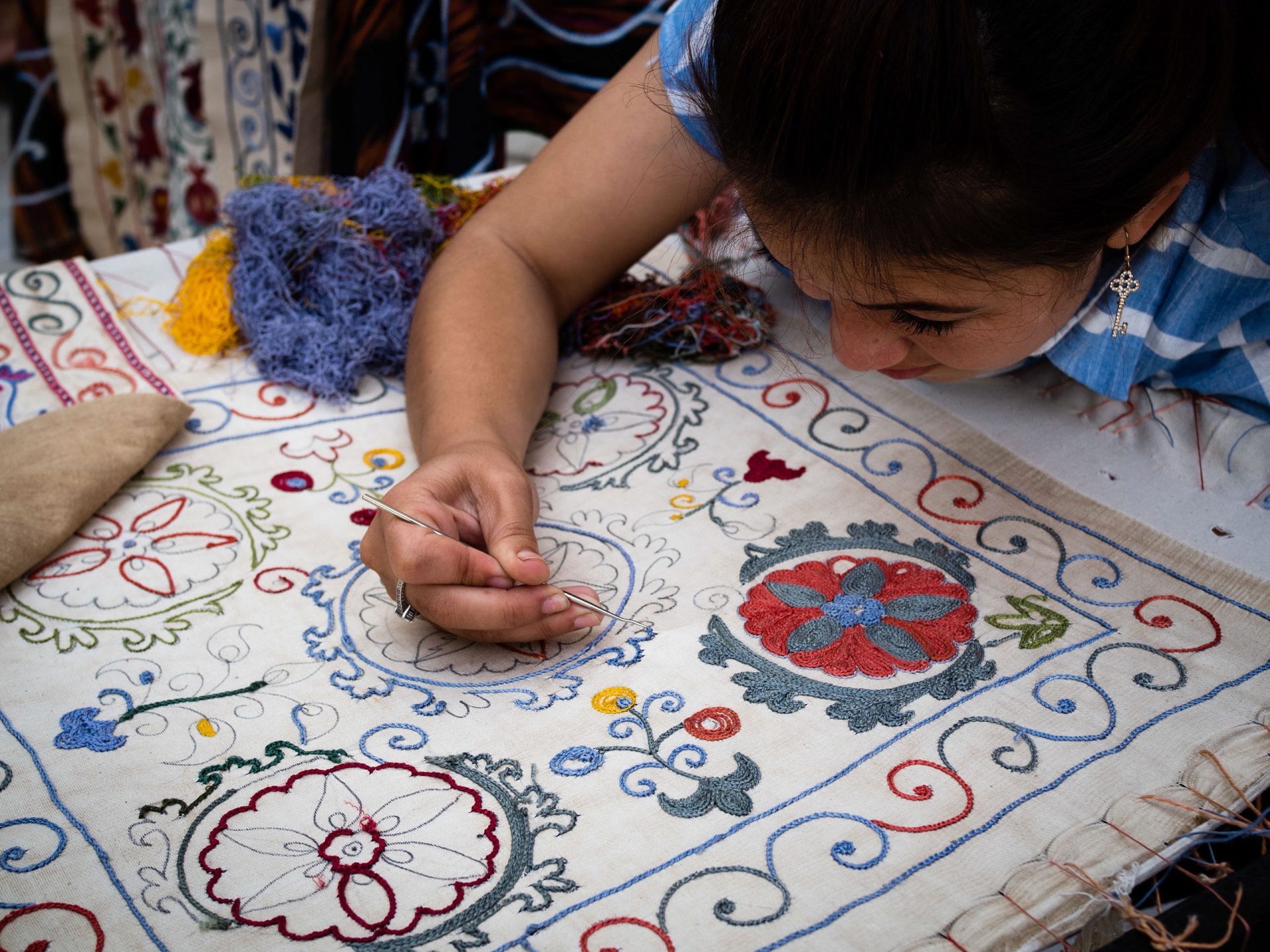 Suzani Embroidery from Uzbekistan Behind the Scenes Adventures