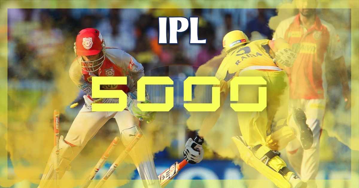 5000 runs archivers in Indian Premier League