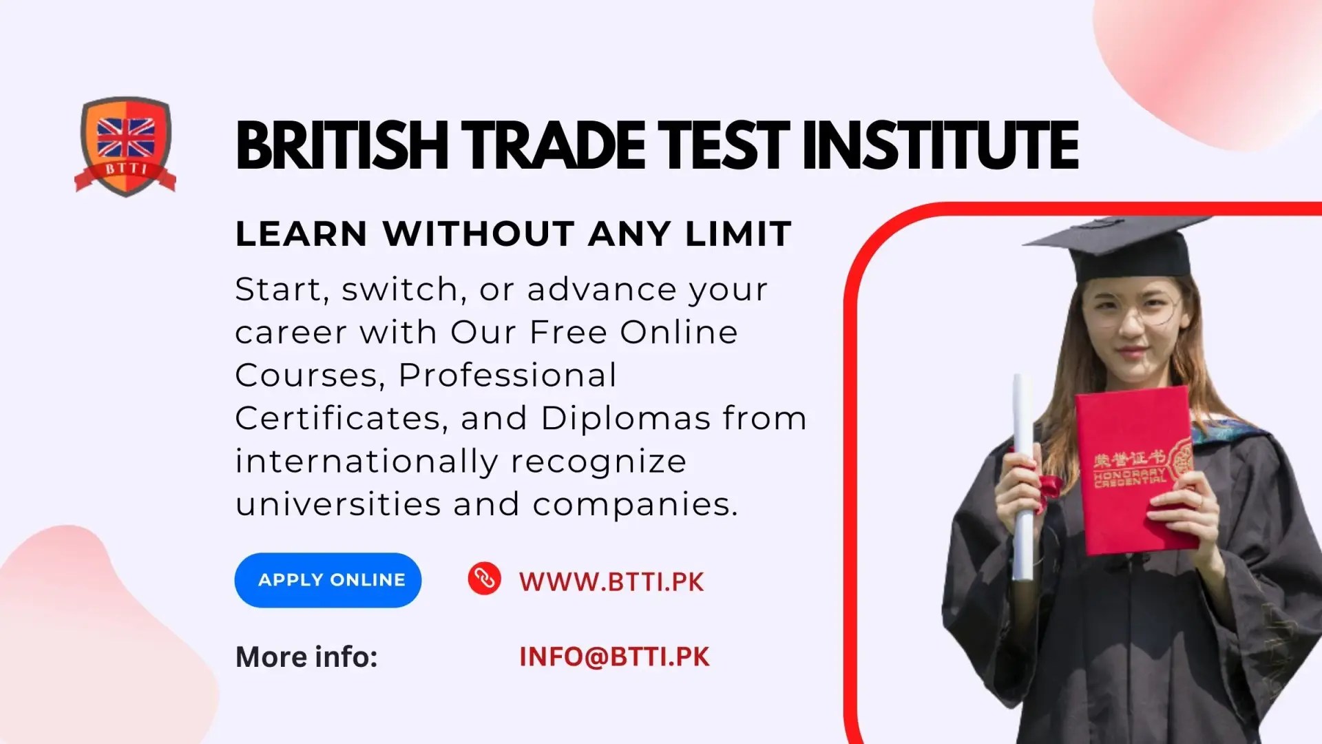 Free Online Courses Online E Learning BTTI British Trade Test