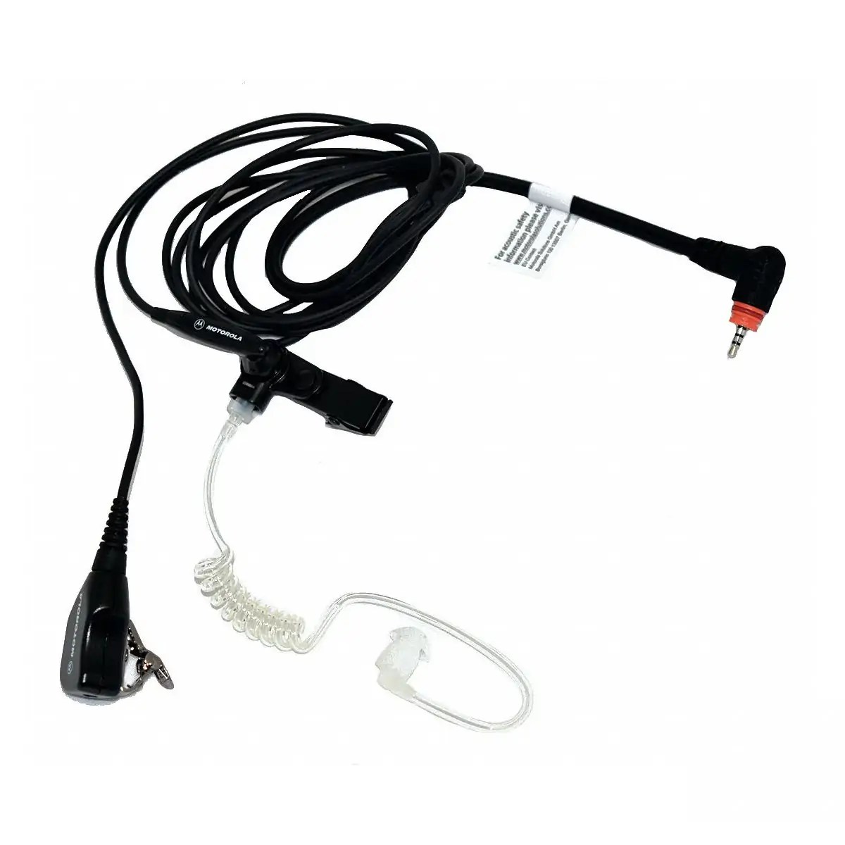 Motorola Surveillance Earpiece With InLine PTT PMLN7157A BTW