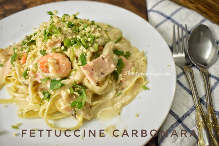 Fettuccine Carbonara Prego Simple Buat Orang Lapo