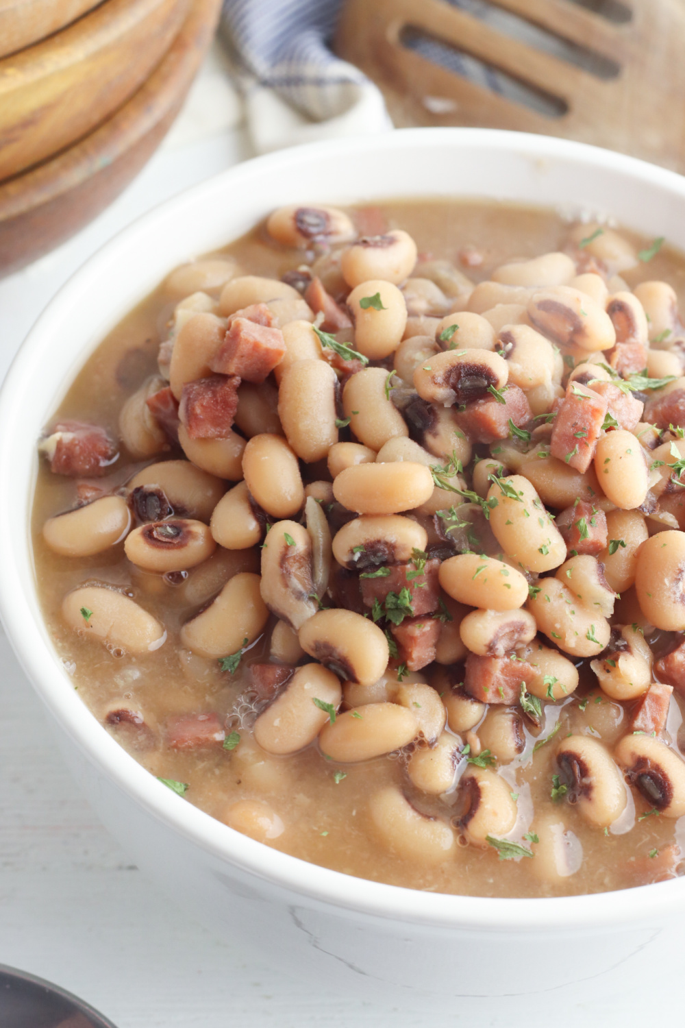 Slow Cooker Black Eyed Peas BubbaPie