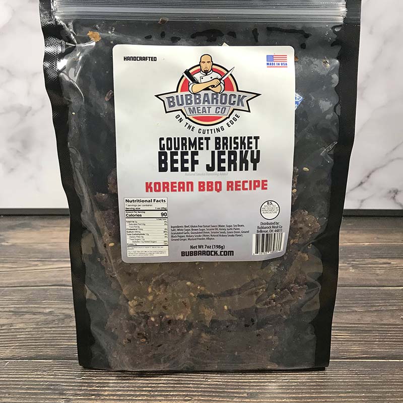 Beef Jerky Korean BBQ BUBBAROCK Meat Co