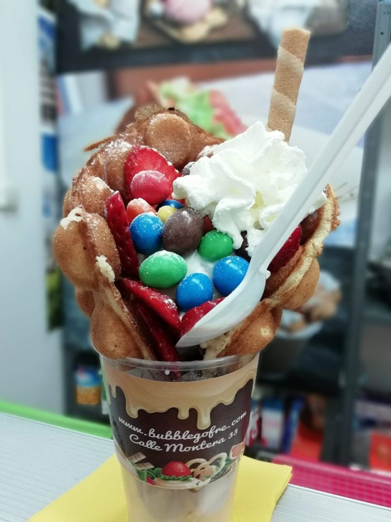 ¿ Qué es un Bubble Waffle ? Bubble Gofre Los mejores Bubble Waffles