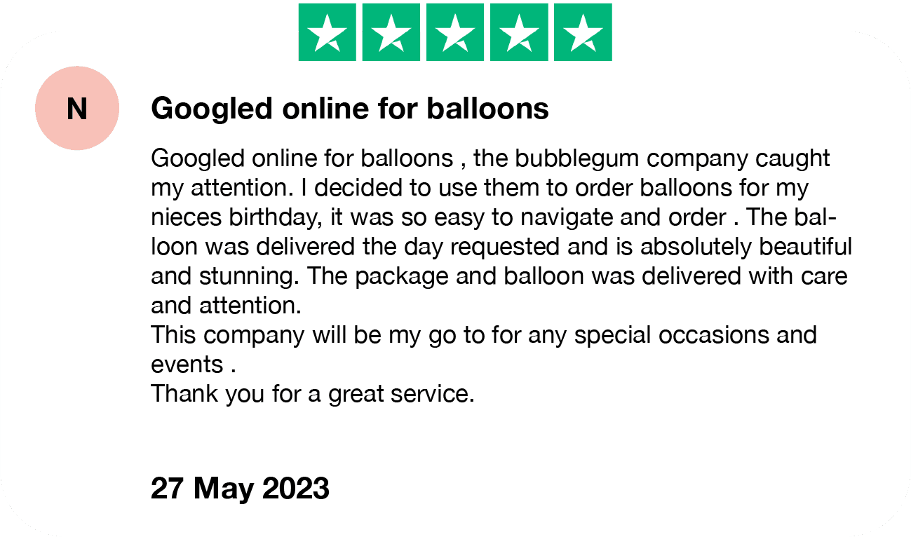 Bubblegum Balloons Inflated Balloon Arch, Garland and Helium Ceiling