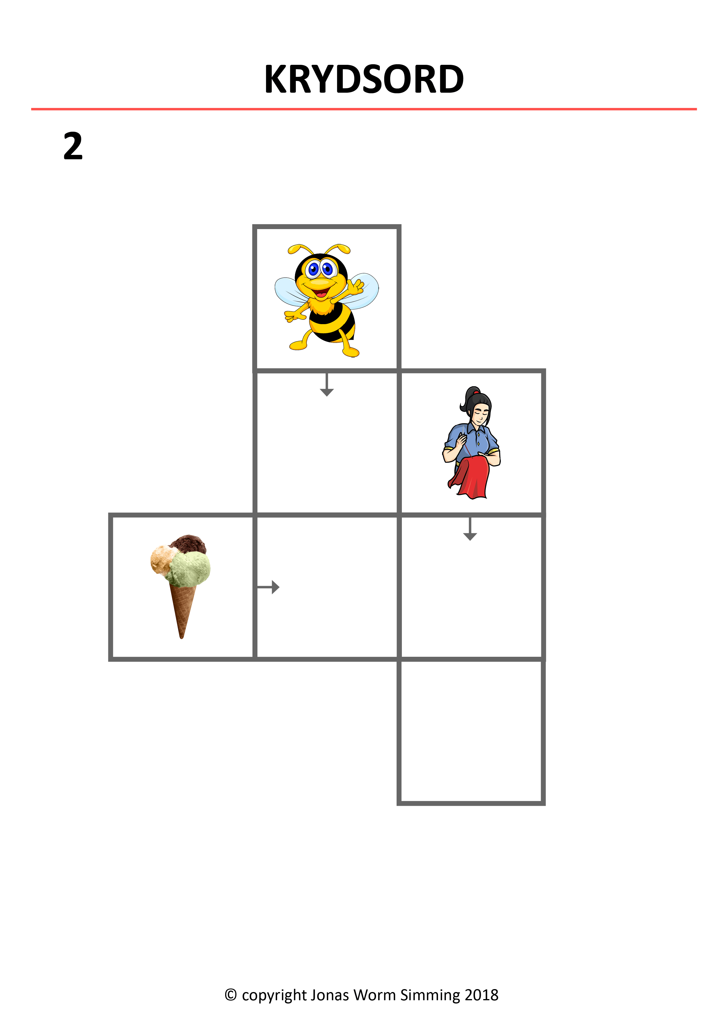 Krydsord 1 Bubbleminds