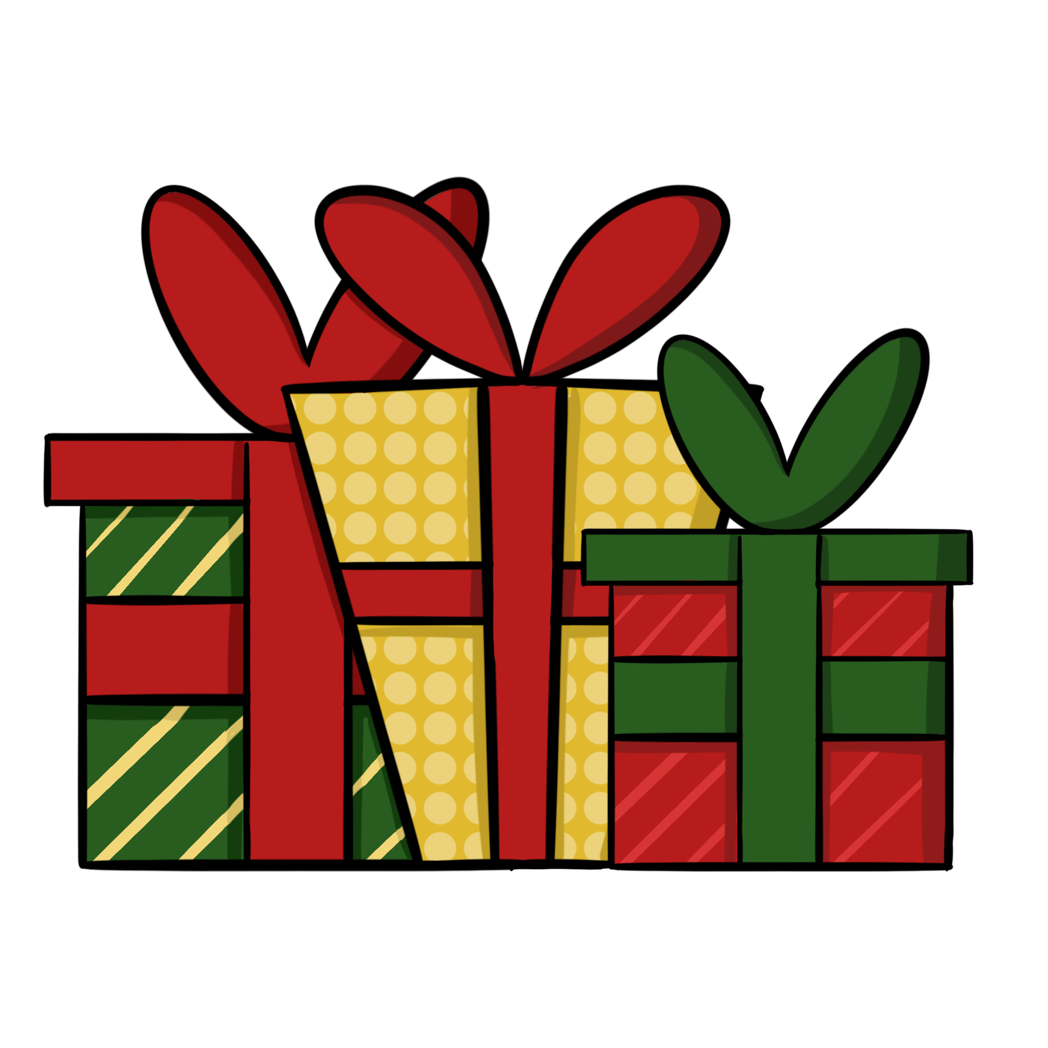 Juleclipart Pakke 1 Farve Bubbleminds