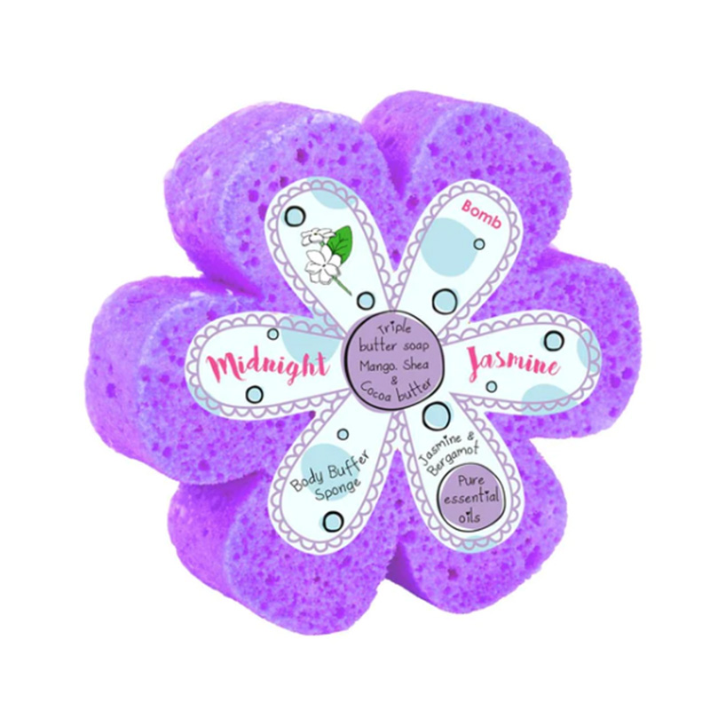 Midnight Jasmine Body Buffer Shower Sponge Bubblepop.gr