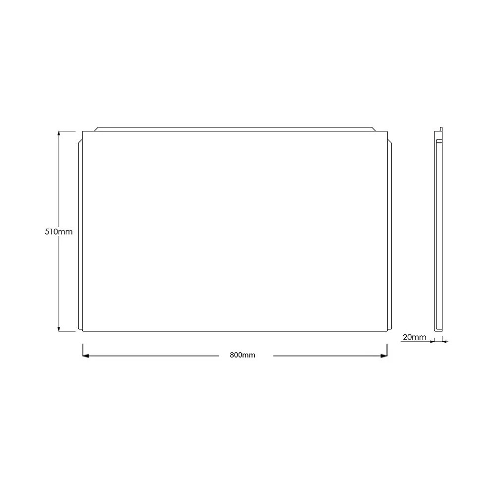 Waterproof White Gloss Bath Side Panel & End Panel Bubbles Showers and Bathrooms
