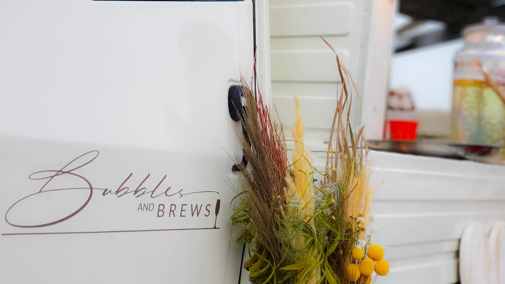 Gallery Bubbles and Brews Cart Serving Prosecco on Tap and Wheels