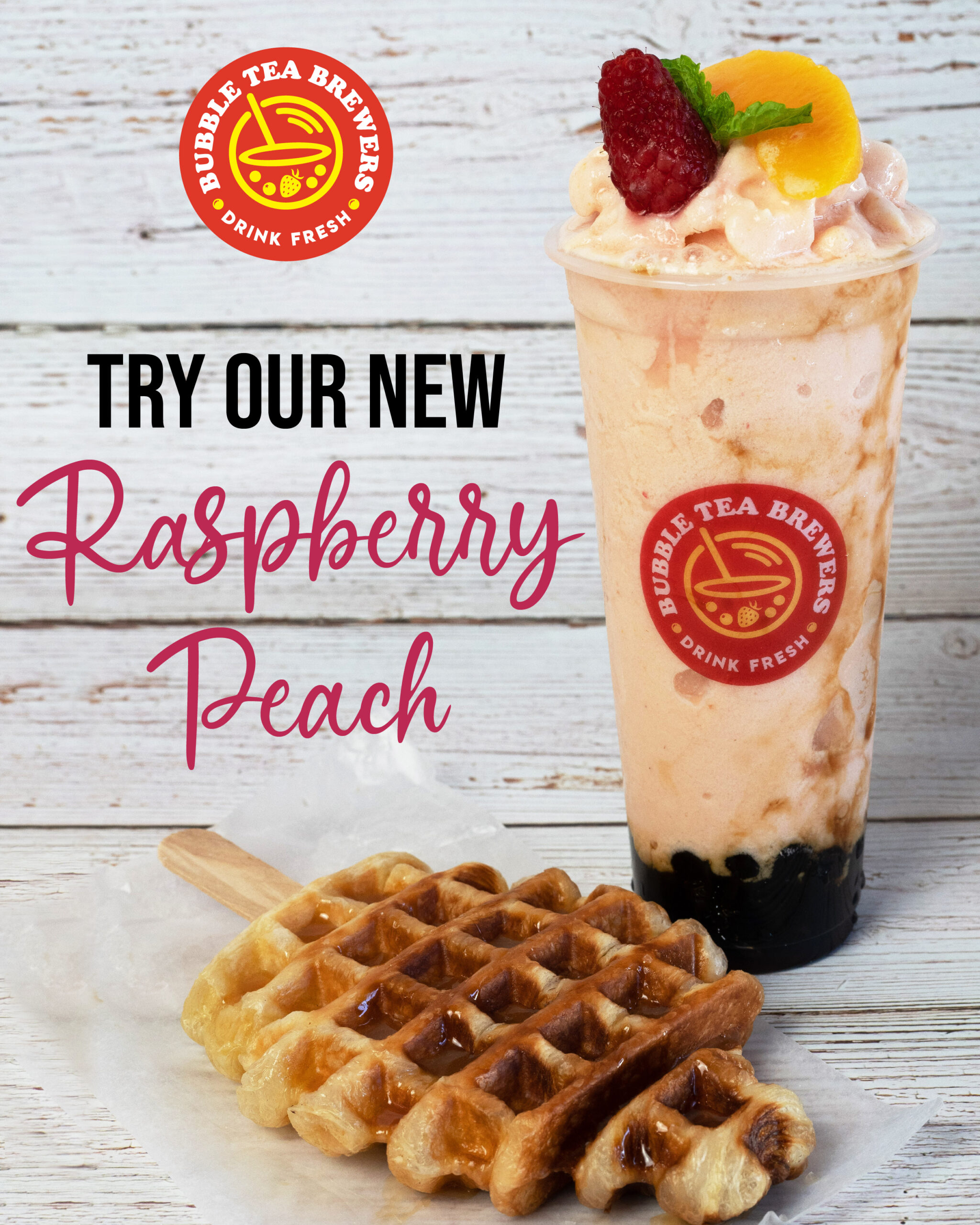 Bubble Tea Brewers Drink Fresh