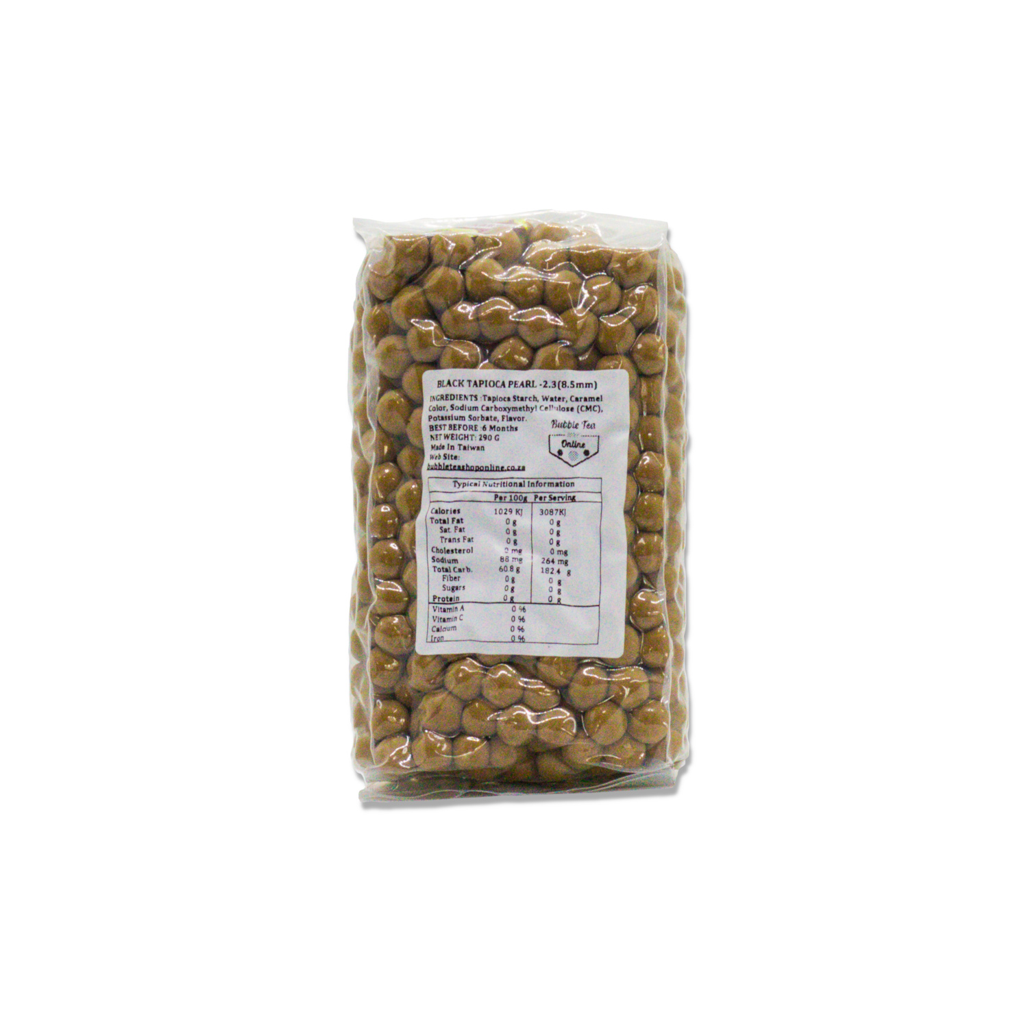 Tapioca Pearls 330g pack of uncooked black tapioca pearls