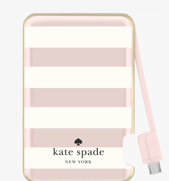 Girl GadgetsThe Kate Spade New York Slim Portable Charger Bubbling