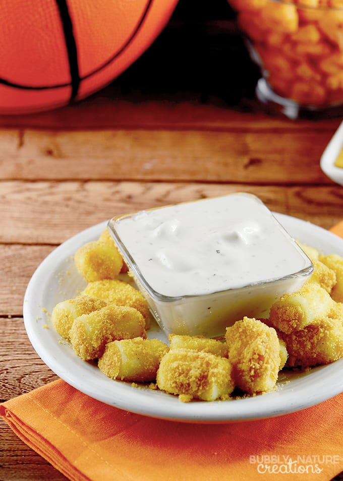 Cheddar Ranch Cheese Bites and Basketball Net Cups! ⋆ Sprinkle Some Fun