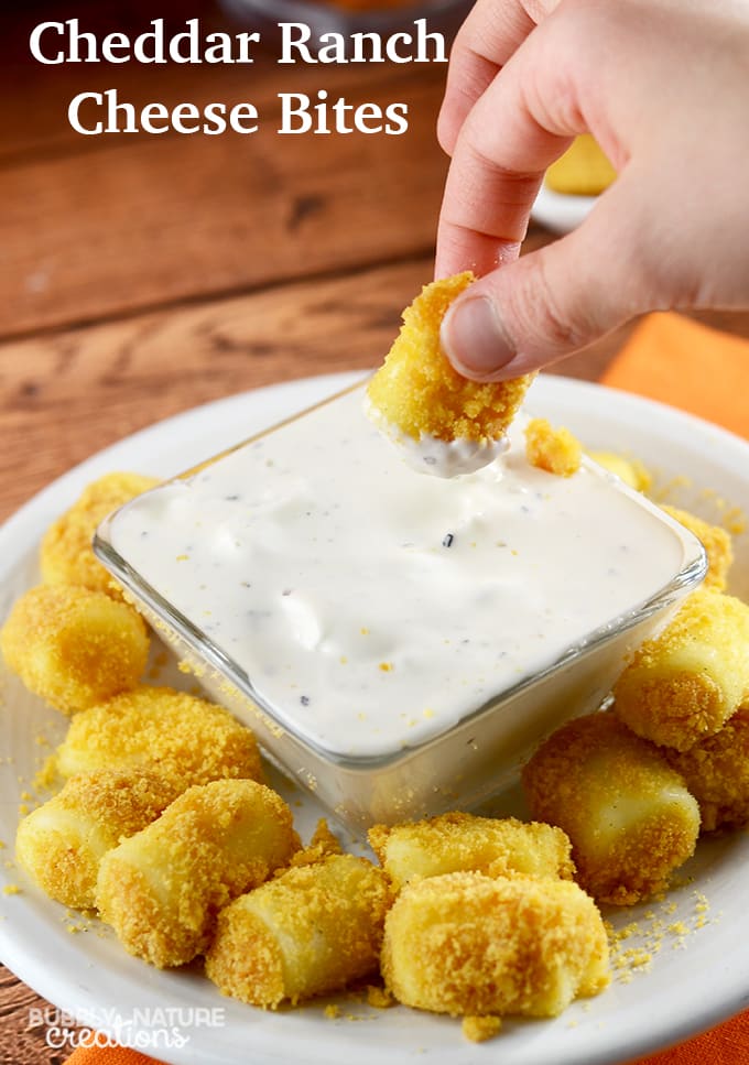 Cheddar Ranch Cheese Bites and Basketball Net Cups! • Sprinkle Some Fun