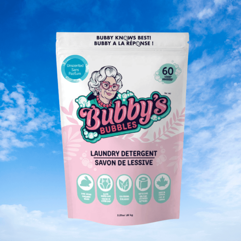 Unscented Powdered Laundry Detergent Bubby's Bubbles