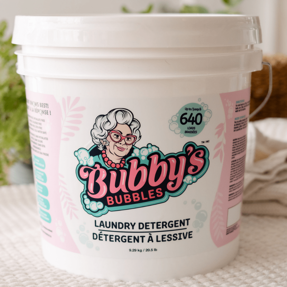 Unscented Powdered Laundry Detergent Bucket Bubby's Bubbles