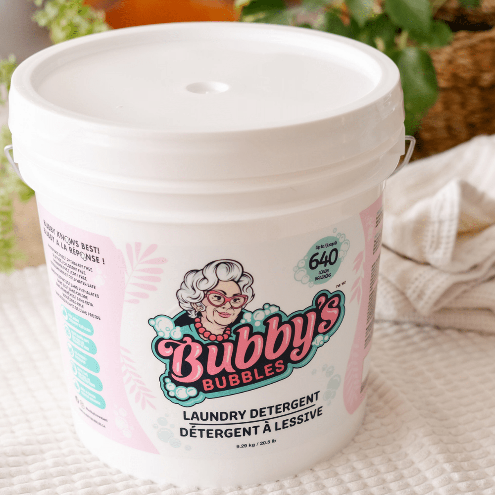 Unscented Powdered Laundry Detergent Bucket Bubby's Bubbles