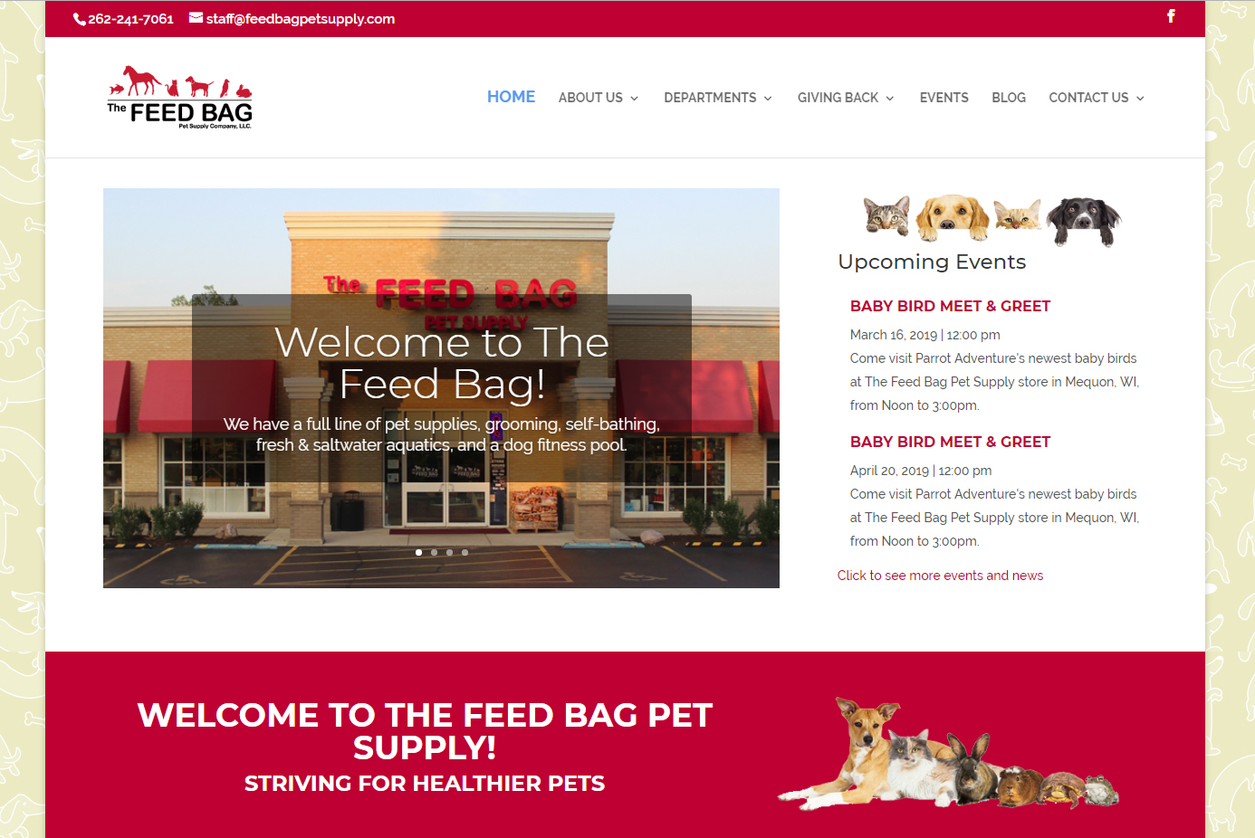 Feed Bag Pet Supply Bublitz Creative