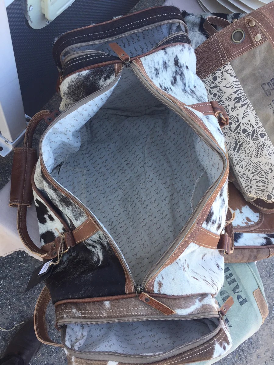 Vagabond Leather Duffle Travel Bag Buckaroo Leather Products