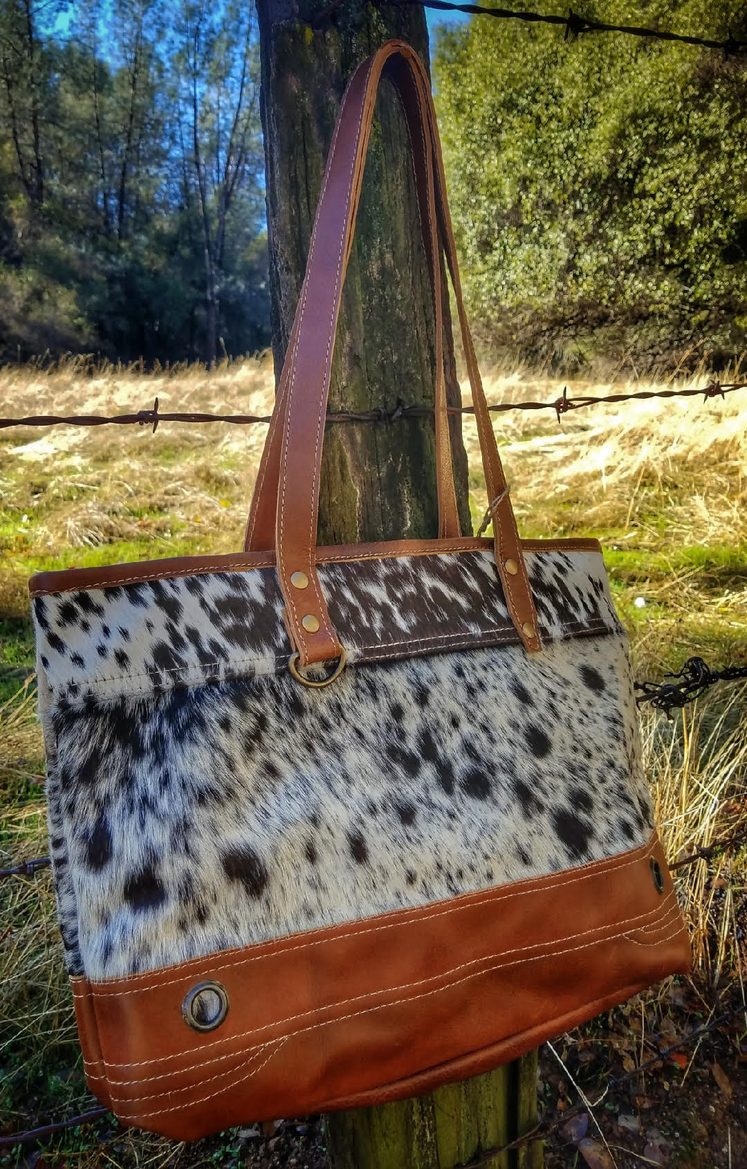 Combined Leather & Hair On Bag Buckaroo Leather Products