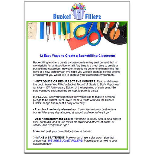 Bucket Filler Pledge