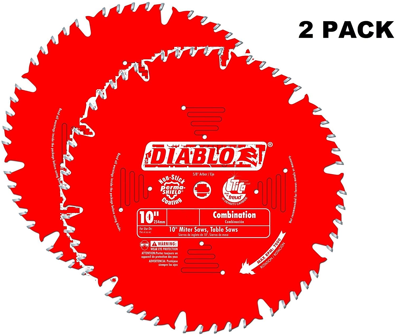 Diablo Genuine 10in x 90 Tooth Ultimate Polished Finish Saw Blade D1090X2PK eBay