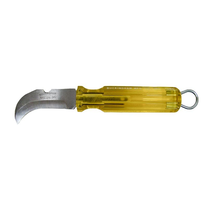 Notched Blade Skinning Knife with Yellow Handle 70863 Buckingham