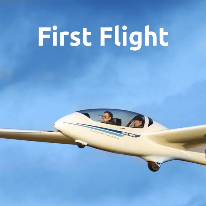 First Flight Experience Buckminster Gliding Club