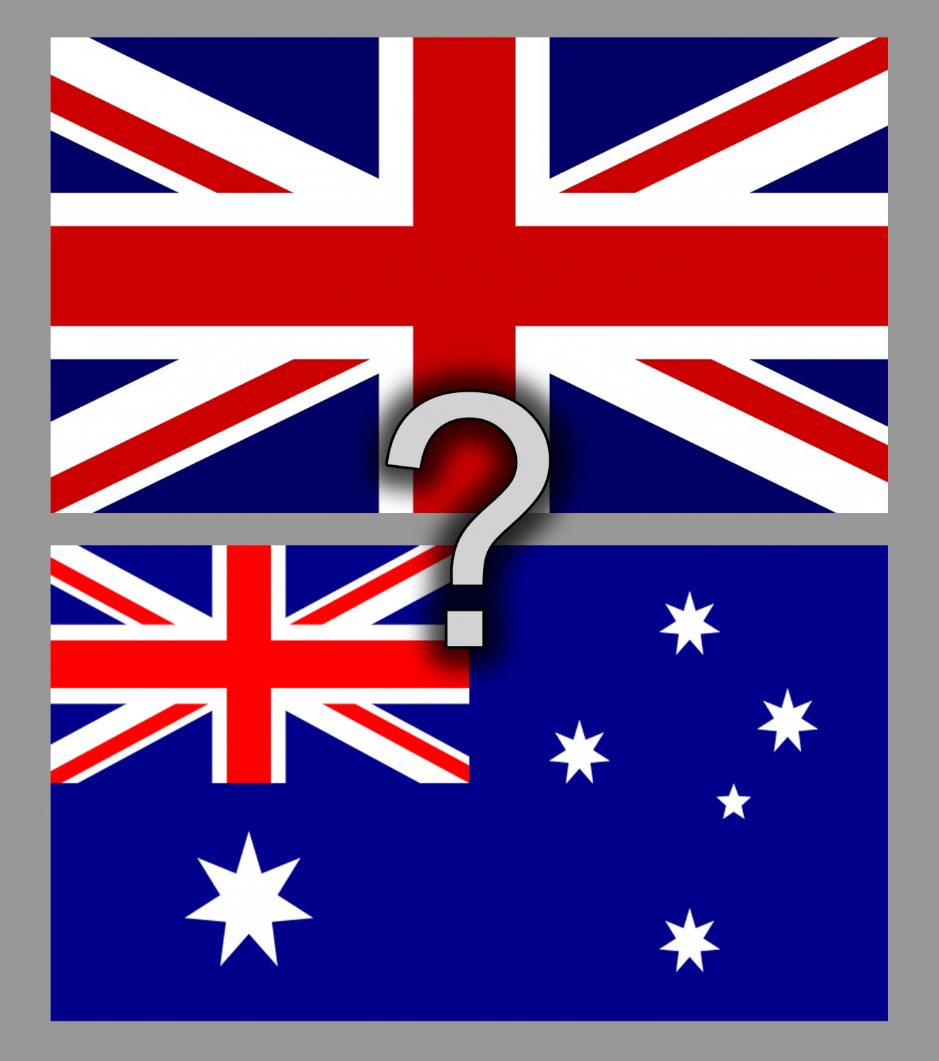 Confession I can't tell the difference between the British and Australian flags and at this