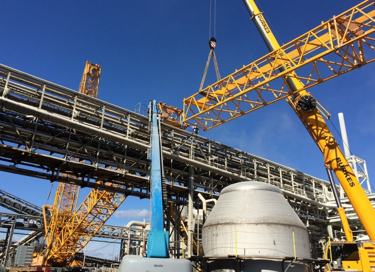 Buckner HeavyLift Cranes Supports Complex Heat Exchanger Installation Buckner HeavyLift