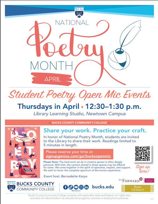 Poetry Open Mic in the Library! Learning Resources
