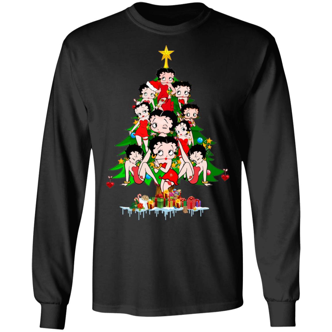 Betty Boop Christmas Tree sweatshirt, hoodie, long sleeve