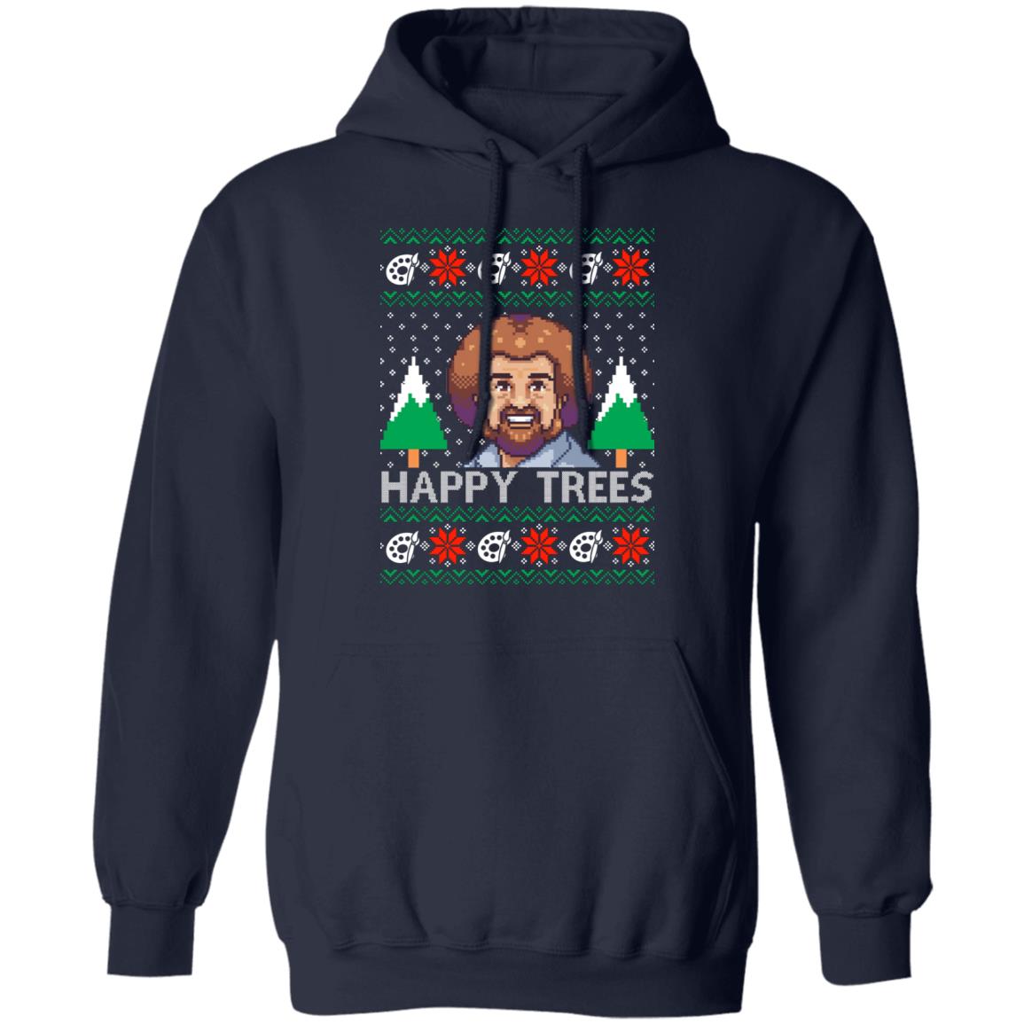 Bob Ross Christmas sweater, hoodie, long sleeve